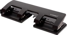 Q-CONNECT 4-gaatsperforator, tot 25 blad, zwart