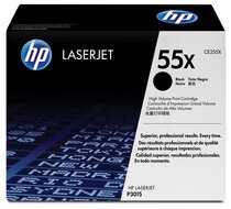 HP toner 55X, 12 500 pagina's, OEM CE255X, zwart