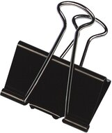 Q-CONNECT foldbackclip, zwart, 24 mm, doosje van 10 stuks