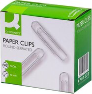 Q-CONNECT papierklemmen, 77 mm, doos van 100 stuks