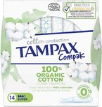Tampax Cotton Super tampons, pak van 14 stuks Tampax Cotton Super tampons, pak van 14 stuks