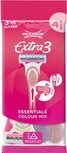 Wilkinson Extra 3 Essentials Colour Mix scheermes, pak van 4 stuks Wilkinson Extra 3 Essentials Colour Mix scheermes, pak van 4 stuks