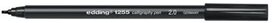 Edding kalligrafiepen e-1255 2,0 mm zwart Edding kalligrafiepen e-1255 2,0 mm zwart