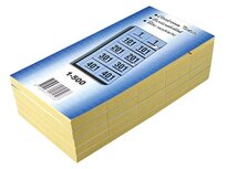 Garderobeblokken nummers van 1 t.e.m. 500, blauw Garderobeblokken nummers van 1 t.e.m. 500, blauw