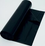 Vuilniszak 37 micron, ft 70 x 110 cm, 120 liter, zwart, rol van 25 stuks Vuilniszak 37 micron, ft 70 x 110 cm, 120 liter, zwart, rol van 25 stuks