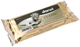 Darwi boetseerpasta Classic, pak van 500 g, wit Darwi boetseerpasta Classic, pak van 500 g, wit