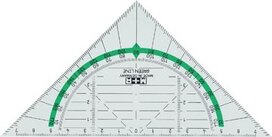 M+R Green Line geodriehoek, 16 cm M+R Green Line geodriehoek, 16 cm