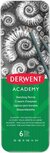 Derwent grafietpotlood Academy, blik van 6 stuks: 3B-2B-B-HB-H-2H Derwent grafietpotlood Academy, blik van 6 stuks: 3B-2B-B-HB-H-2H