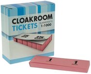 Nummer-/ garderobeblokken roze Nummer-/ garderobeblokken roze
