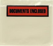 Paklijstenvelop Dokulops C7, ft 100 x 113 mm, doos van 1000 stuks, tekst: documents enclosed Paklijstenvelop Dokulops C7, ft 100 x 113 mm, doos van 1000 stuks, tekst: documents enclosed