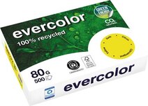 Clairefontaine Evercolor, gekleurd gerecycleerd papier, A4, 80 g, 500 vel, citroengeel Clairefontaine Evercolor, gekleurd gerecycleerd papier, A4, 80 g, 500 vel, citroengeel
