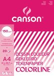 Canson gekleurd tekenpapier Colorline ft 21 x 29,7 cm (A4) Canson gekleurd tekenpapier Colorline ft 21 x 29,7 cm (A4)