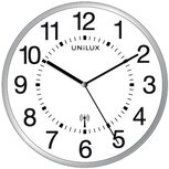 Unilux wandklok Maxi Wave, 37,5 cm, radiogestuurd grijs en wit Unilux wandklok Maxi Wave, 37,5 cm, radiogestuurd grijs en wit
