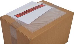 Cleverpack documenthouder Documents Enclosed, ft 230 x 157 mm, pak van 100 stuks Cleverpack documenthouder Documents Enclosed, ft 230 x 157 mm, pak van 100 stuks