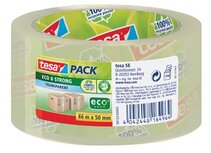 Tesapack eco & strong ecoLogo, ft 50 mm x 66 m, PP, transparant Tesapack eco & strong ecoLogo, ft 50 mm x 66 m, PP, transparant