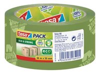 Tesapack eco & strong ecoLogo, ft 50 mm x 66 mm, PVC, groen Tesapack eco & strong ecoLogo, ft 50 mm x 66 mm, PVC, groen