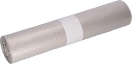 Deiss vuilniszak 120 l, ft 70 x 110 cm, transparant, HDPE, rol van 25 stuks Deiss vuilniszak 120 l, ft 70 x 110 cm, transparant, HDPE, rol van 25 stuks