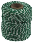 Katoentouw, groen-wit, klos van 50 g, ongeveer 55 m Katoentouw, groen-wit, klos van 50 g, ongeveer 55 m