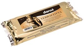 Darwi boetseerpasta Terracotta, pak van 1 kg Darwi boetseerpasta Terracotta, pak van 1 kg