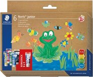 Staedtler Noris Junior vingerverf, assorti, 6 tubes van 75ml Staedtler Noris Junior vingerverf, assorti, 6 tubes van 75ml