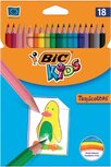 Bic Kids kleurpotlood Tropicolors, etui van 18 stuks Bic Kids kleurpotlood Tropicolors, etui van 18 stuks