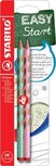 STABILO EASYgraph S Pastel potlood, HB, 3,15 mm, blister van 2 stuks, voor rechtshandigen, groen en roze STABILO EASYgraph S Pastel potlood, HB, 3,15 mm, blister van 2 stuks, voor rechtshandigen, groen en roze