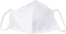 Wasbaar mondmasker, uni wit, maat: kinderen, pak van 5 stuks Wasbaar mondmasker, uni wit, maat: kinderen, pak van 5 stuks