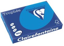 Clairefontaine Trophée Intens, gekleurd papier, A3, 160 g, 250 vel, turkoois Clairefontaine Trophée Intens, gekleurd papier, A3, 160 g, 250 vel, turkoois