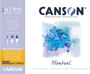 Montval aquarelpapier, wit met fijne korrel 300 g/m², ft 24 x 32 cm, blok met 12 vellen Montval aquarelpapier, wit met fijne korrel 300 g/m², ft 24 x 32 cm, blok met 12 vellen