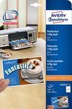 Avery briefkaart, 170 g/m², 4 per blad, 100 stuks Avery briefkaart, 170 g/m², 4 per blad, 100 stuks