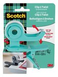 Scotch clip & twist plakbandafroller inclusief 1 rol Scotch Magic tape, appelblauwzeegroen Scotch clip & twist plakbandafroller inclusief 1 rol Scotch Magic tape, appelblauwzeegroen