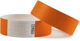 Combicraft polsbandjes Tyvek, oranje, pak van 100 stuks Combicraft polsbandjes Tyvek, oranje, pak van 100 stuks