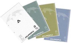 Aurora cursusblok A4 70g geruit 5x5, met marge, 100 vel Aurora cursusblok A4 70g geruit 5x5, met marge, 100 vel