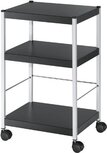 Paperflow universele mobiele trolley, zwart, small Paperflow universele mobiele trolley, zwart, small