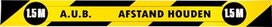 Gallery vloersticker, houd 1,5 meter afstand, ft 80 x 8 cm, geel/zwart Gallery vloersticker, houd 1,5 meter afstand, ft 80 x 8 cm, geel/zwart