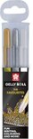 Sakura roller Gelly Roll Mix, etui met 3 stuks (goud, zilver en wit) Sakura roller Gelly Roll Mix, etui met 3 stuks (goud, zilver en wit)
