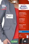 AVERY zelfklevende badge ft 80 x 50 mm, doos van 200 stuks, wit AVERY zelfklevende badge ft 80 x 50 mm, doos van 200 stuks, wit