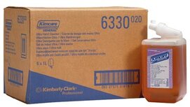 Kleenex navulling voor zeepdispenser Aquarius, parfum amber, flacon van 1 liter Kleenex navulling voor zeepdispenser Aquarius, parfum amber, flacon van 1 liter