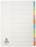 Q-CONNECT neutrale tabbladen, karton, ft A4, 10 tabs Q-CONNECT neutrale tabbladen, karton, ft A4, 10 tabs
