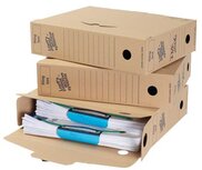 Loeff's archiefdoos Filing Box 345x250x80 mm, pak van 50 stuks Loeff's archiefdoos Filing Box 345x250x80 mm, pak van 50 stuks