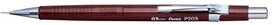 Pentel vulpotlood voor potloodstiften: 0,3 mm, bruine houder Pentel vulpotlood voor potloodstiften: 0,3 mm, bruine houder