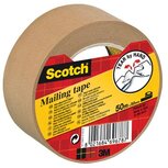 Scotch verpakkingsplakband, ft 50 mm x 50 m, papier, bruin Scotch verpakkingsplakband, ft 50 mm x 50 m, papier, bruin