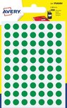 Avery PSA08V ronde markeringsetiketten, diameter 8 mm, blister van 490 stuks, groen Avery PSA08V ronde markeringsetiketten, diameter 8 mm, blister van 490 stuks, groen