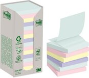Post-it recycled Z-notes, 100 vel, ft 76 x 76 mm, assorti, pak van 16 blokken Post-it recycled Z-notes, 100 vel, ft 76 x 76 mm, assorti, pak van 16 blokken