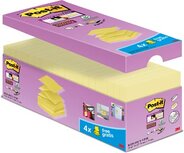 Post-it Super Sticky Z-notes, 90 vel, ft 76 x 76 mm, doos van 16 + 4 gratis, geel Post-it Super Sticky Z-notes, 90 vel, ft 76 x 76 mm, doos van 16 + 4 gratis, geel