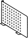 Bisley legbordverdeler, verticaal, uit metaal, pak van 4 stuks Bisley legbordverdeler, verticaal, uit metaal, pak van 4 stuks