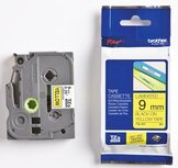 Brother TZe tape voor P-Touch 9 mm, zwart op geel Brother TZe tape voor P-Touch 9 mm, zwart op geel