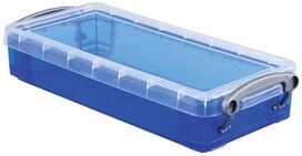 Really Useful Box pennenbakje 0,55 liter, transparant blauw Really Useful Box pennenbakje 0,55 liter, transparant blauw