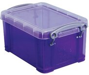 Really Useful Box 0,7 liter, transparant paars Really Useful Box 0,7 liter, transparant paars