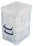 Really Useful Box 35 liter, transparant, pak van 3 dozen Really Useful Box 35 liter, transparant, pak van 3 dozen